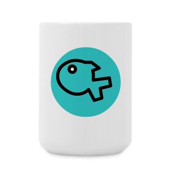 little fish - Large Mug 440 ml - white - Front
