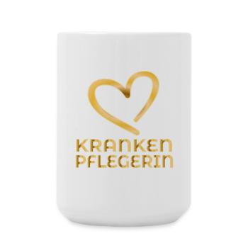 DANKESCHÖN KRANKENPFLEGERIN - Große Tasse 440 ml - Weiß - Vorne