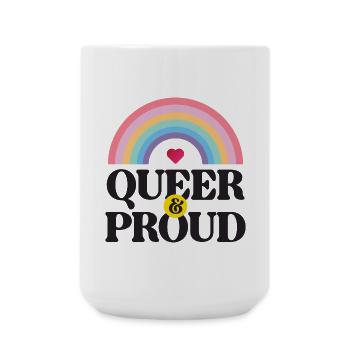 LGBT Pride Month - Queer und stolz - Große Tasse 440 ml - Weiß - Vorne