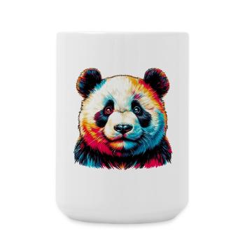 Panda - Große Tasse 440 ml - Weiß - Vorne