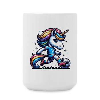 Soccer Unicorn Fans Soccer Unicorns Unicorn - Large Mug 440 ml - white - Front