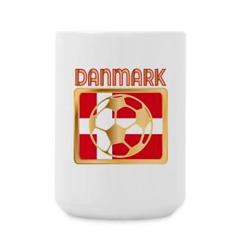 Dänemark Fußball - Große Tasse 440 ml - Weiß - Vorne