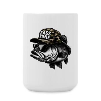 striped bass zone - Large Mug 440 ml - white - Front