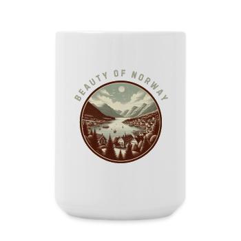 Beauté de la Norvège - Grande tasse 440 ml - blanc - Devant