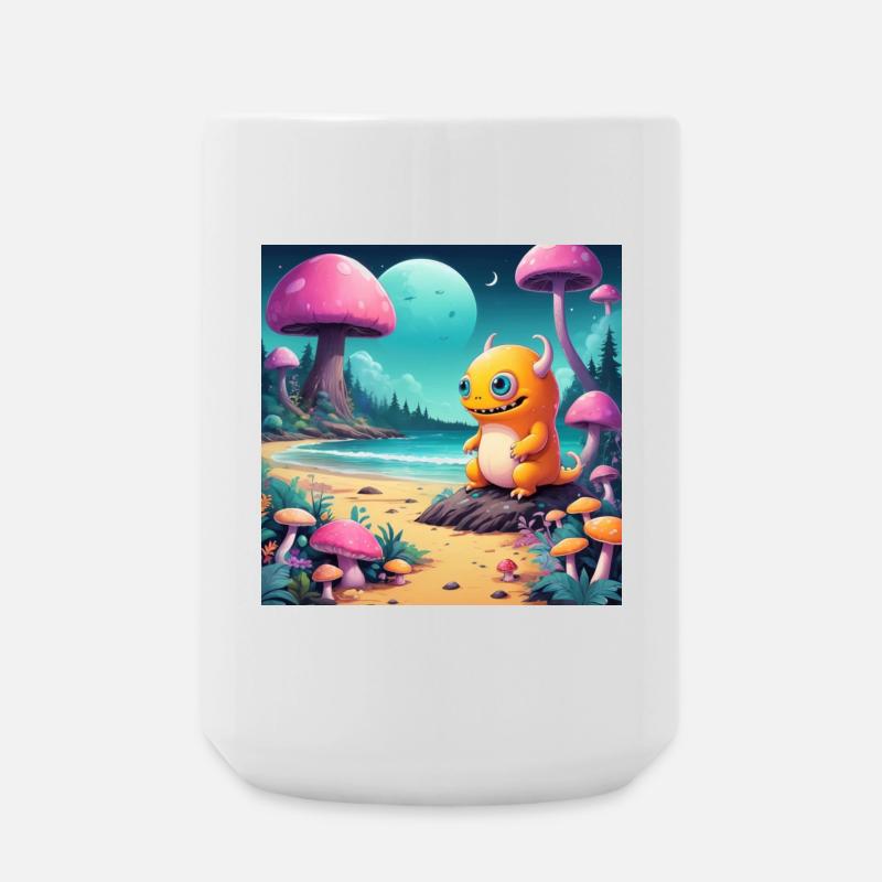 Kleines Monster am Märchenstrand - Große Tasse 440 ml - Weiß