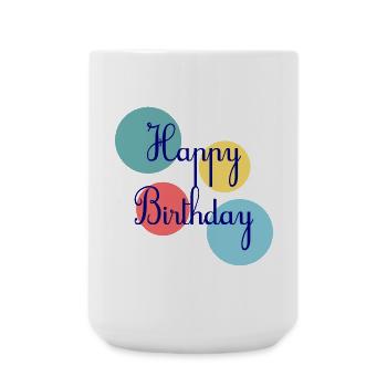 ALLES GUTE ZUM GEBURTSTAG. ALLES GUTE ZUM GEBURTSTAG. JAHRESTAG. - Große Tasse 440 ml - Weiß - Vorne