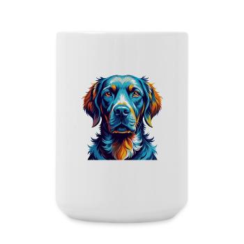 Broholmer Dog Breed Colorful Cartoon Kawaii - Large Mug 440 ml - white - Front