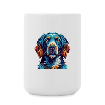 German Longhaired Pointer Dog Breed Cartoon Kawaii - Large Mug 440 ml - white - Front
