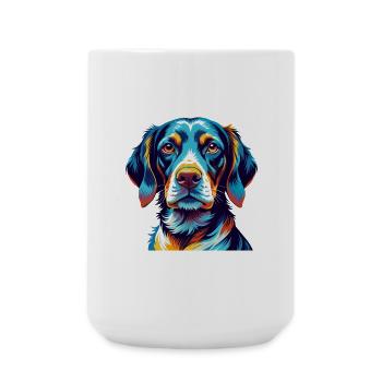 Old Danish Pointer Dog Breed Cartoon Kawaii - Large Mug 440 ml - white - Front