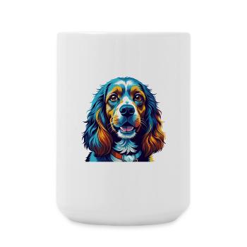 Cocker américain Spaniel Chien Race Dessin animé Kawaii - Grande tasse 440 ml - blanc - Devant