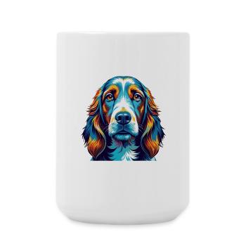 Basset Fauve De Bretagne Dog Breed Cartoon Kawaii - Large Mug 440 ml - white - Front