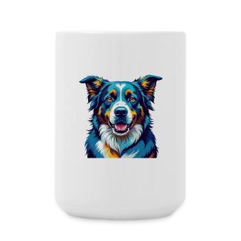Bucovine Berger Chien Race Dessin Animé Kawaii - Grande tasse 440 ml - blanc - Devant