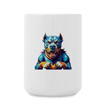 Cordoba Kampfhundrasse Bunte Karikatur Kawaii - Große Tasse 440 ml - Weiß - Vorne
