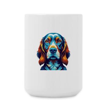 Redbone Coonhound Dog Breed Cartoon Kawaii - Large Mug 440 ml - white - Front