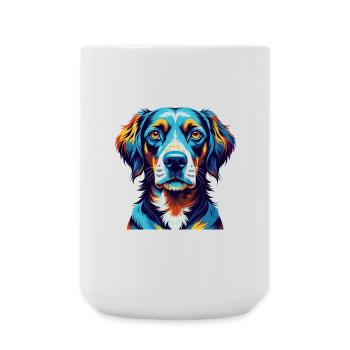 Old Danish Pointer Dog Breed Cartoon Kawaii - Large Mug 440 ml - white - Front