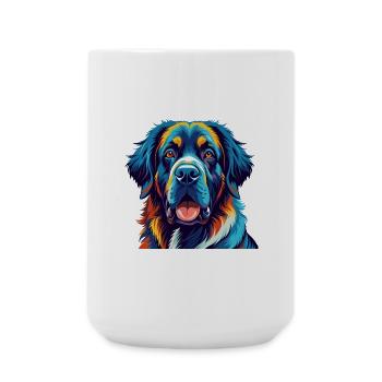Spanische Dogge Hunderasse Bunte Karikatur Kawaii - Große Tasse 440 ml - Weiß - Vorne