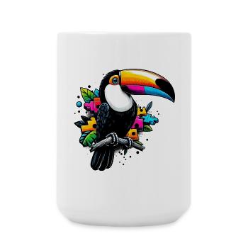 Tukan - Große Tasse 440 ml - Weiß - Vorne