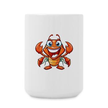 Craw Niedliche Zeichentrickfigur Kawaii Clipart - Große Tasse 440 ml - Weiß - Vorne