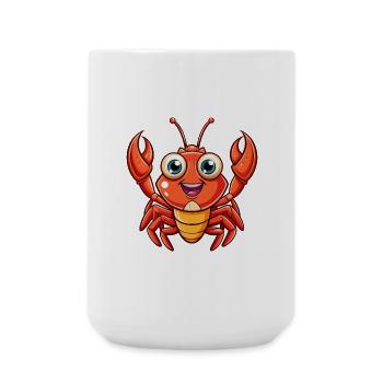 Craw Niedliche Zeichentrickfigur Kawaii Clipart - Große Tasse 440 ml - Weiß - Vorne