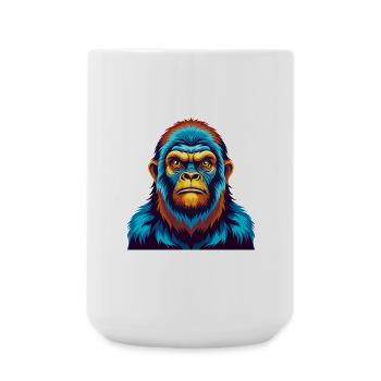 BigFoot coloré Kawaii Dessin animé Personnage Clipart - Grande tasse 440 ml - blanc - Devant