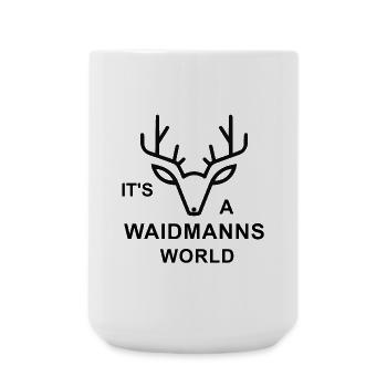 Waidmann, Hirsch, Jagd. Nothing more to say - Große Tasse 440 ml - Weiß - Vorne