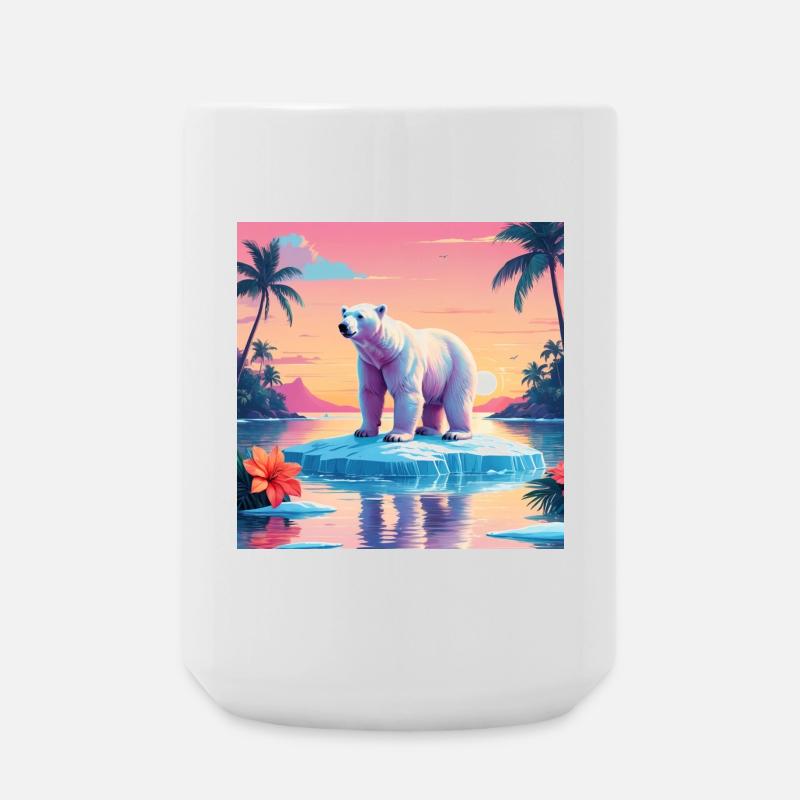 Ours blanc - Grande tasse 440 ml - blanc