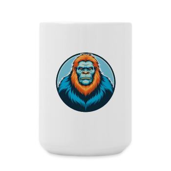 BigFoot mignon drôle Kawaii dessin animé Animal Animal Pet Logo - Grande tasse 440 ml - blanc - Devant