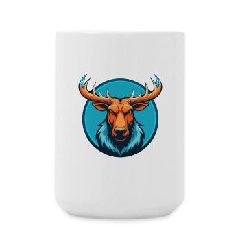 orignal mignon kawaii dessin animé clipart animal animal de compagnie logo - Grande tasse 440 ml - blanc - Devant