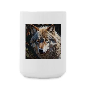 Loup - Grande tasse 440 ml - blanc - Devant