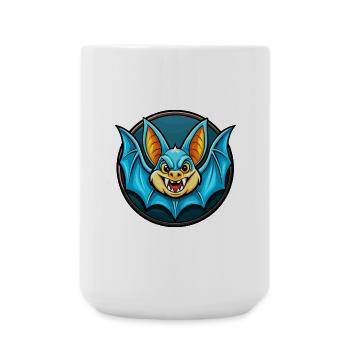 Bat Colorful Kawaii Cartoon Character Clipart Pet - Large Mug 440 ml - white - Front