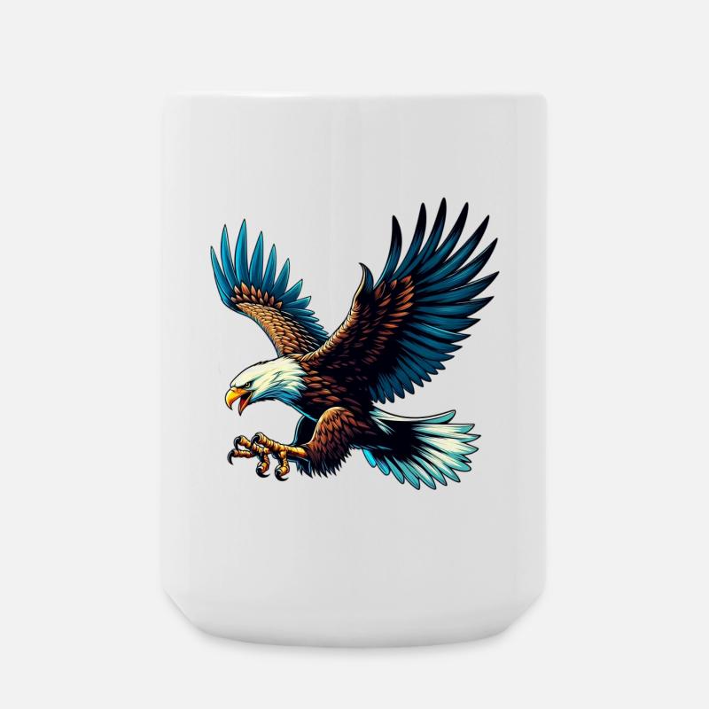 Adler - Große Tasse 440 ml - Weiß