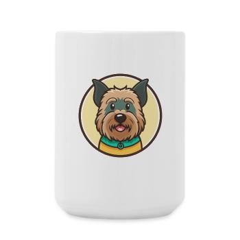 Bouvier Des Flandres Dog Breed Cartoon Kawaii Pet - Large Mug 440 ml - white - Front