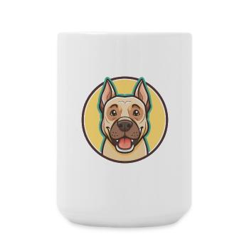Dogo Sardesco Hund Rasse Cartoon Kawaii Clipart Haustier - Große Tasse 440 ml - Weiß - Vorne