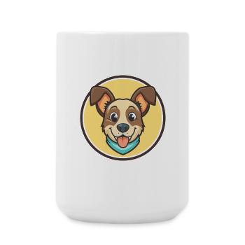 Drever Hund Rasse Cartoon Kawaii Clipart Tier Haustier - Große Tasse 440 ml - Weiß - Vorne