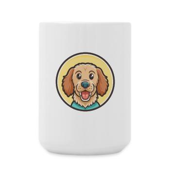 Grand Fauve De Bretagne Dog Breed Cartoon Kawaii - Large Mug 440 ml - white - Front