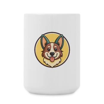 Hamiltonstovare Hunderasse Cartoon Kawaii Clipart - Große Tasse 440 ml - Weiß - Vorne