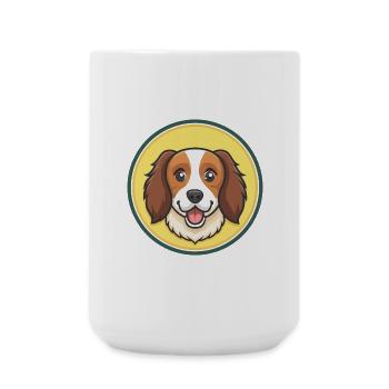 Kooikerhondje Hund Rasse Cartoon Kawaii Clipart Haustier - Große Tasse 440 ml - Weiß - Vorne