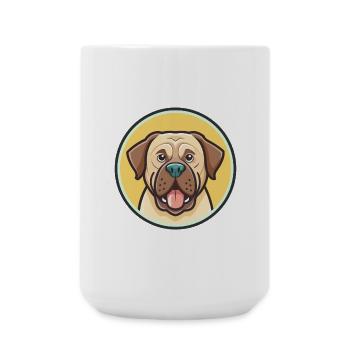 Kumaon Mastiff Hunderasse Cartoon Kawaii Clipart - Große Tasse 440 ml - Weiß - Vorne