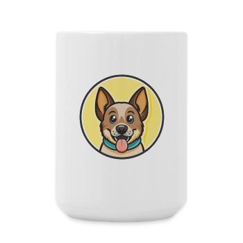 Levesque Hunderasse Bunte Karikatur Kawaii Clipart - Große Tasse 440 ml - Weiß - Vorne
