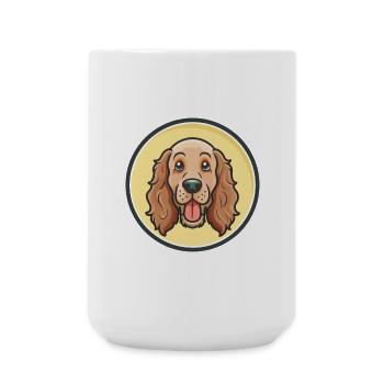 Irischer Setter Hund Rasse Cartoon Kawaii Clipart Haustier - Große Tasse 440 ml - Weiß - Vorne