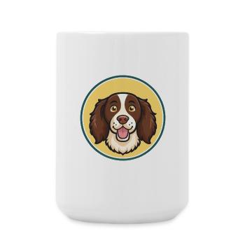 Munsterländer Hunderasse Cartoon Kawaii Clipart Haustier - Große Tasse 440 ml - Weiß - Vorne