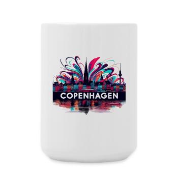 Copenhagen Capital Denmark Gift - Large Mug 440 ml - white - Front
