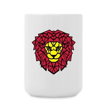 Loewe big cat - Large Mug 440 ml - white - Front