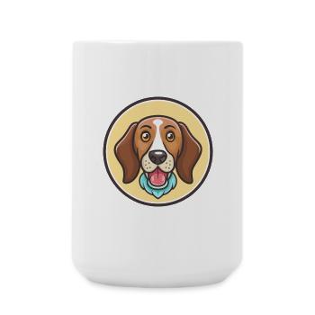 Vanjari Hound Chien Race Dessin animé Kawaii Clipart Animal de compagnie - Grande tasse 440 ml - blanc - Devant