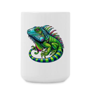 Iguana - Large Mug 440 ml - white - Front
