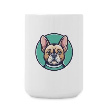 Braque Dupuy Dog Breed Cartoon Kawaii Clipart Pet - Large Mug 440 ml - white - Front