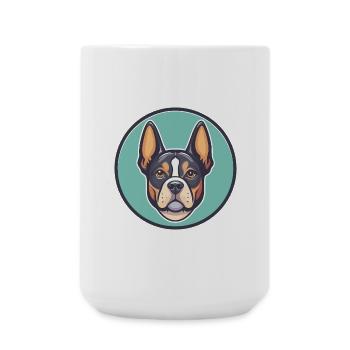 Braque Saint Germain Dog Breed Cartoon Kawaii Pet - Large Mug 440 ml - white - Front