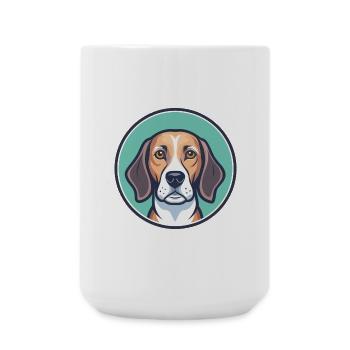 Norwegischer Windhund Rasse Cartoon Kawaii Clipart - Große Tasse 440 ml - Weiß - Vorne