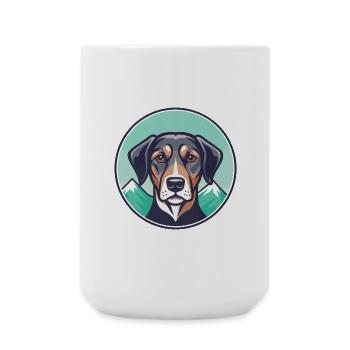 Montagne Cur Chien Race Dessin Animé Kawaii Clipart Animal de compagnie - Grande tasse 440 ml - blanc - Devant