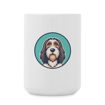 Petit Basset Griffon Vendéen Hunderasse Cartoon Haustier - Große Tasse 440 ml - Weiß - Vorne